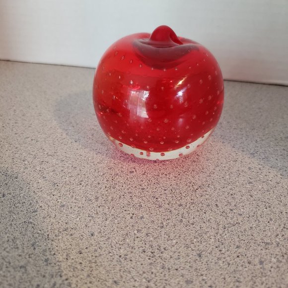 Rossini Other - Vintage Rossini Art Glass Apple Paperweight
